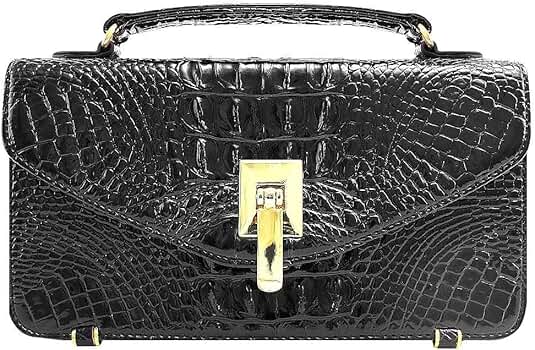 ヤエヤマヤシ Amazon | [ダイヤモンドジャパン] つやありクロコ柄PUセカンド