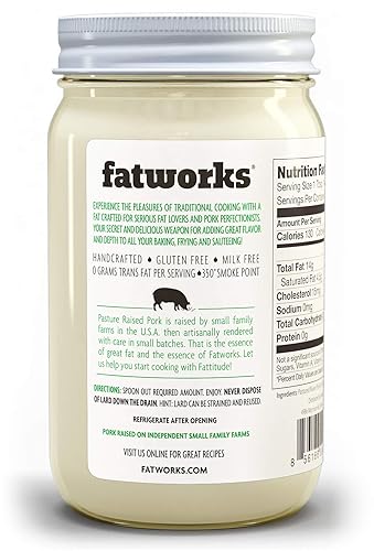 Miniatura 2 de Fatworks Manteca de cerdo criada en pastos de alta calidad. La manteca original no hidrogenada criada en pasto hecha para chefs tradicionales