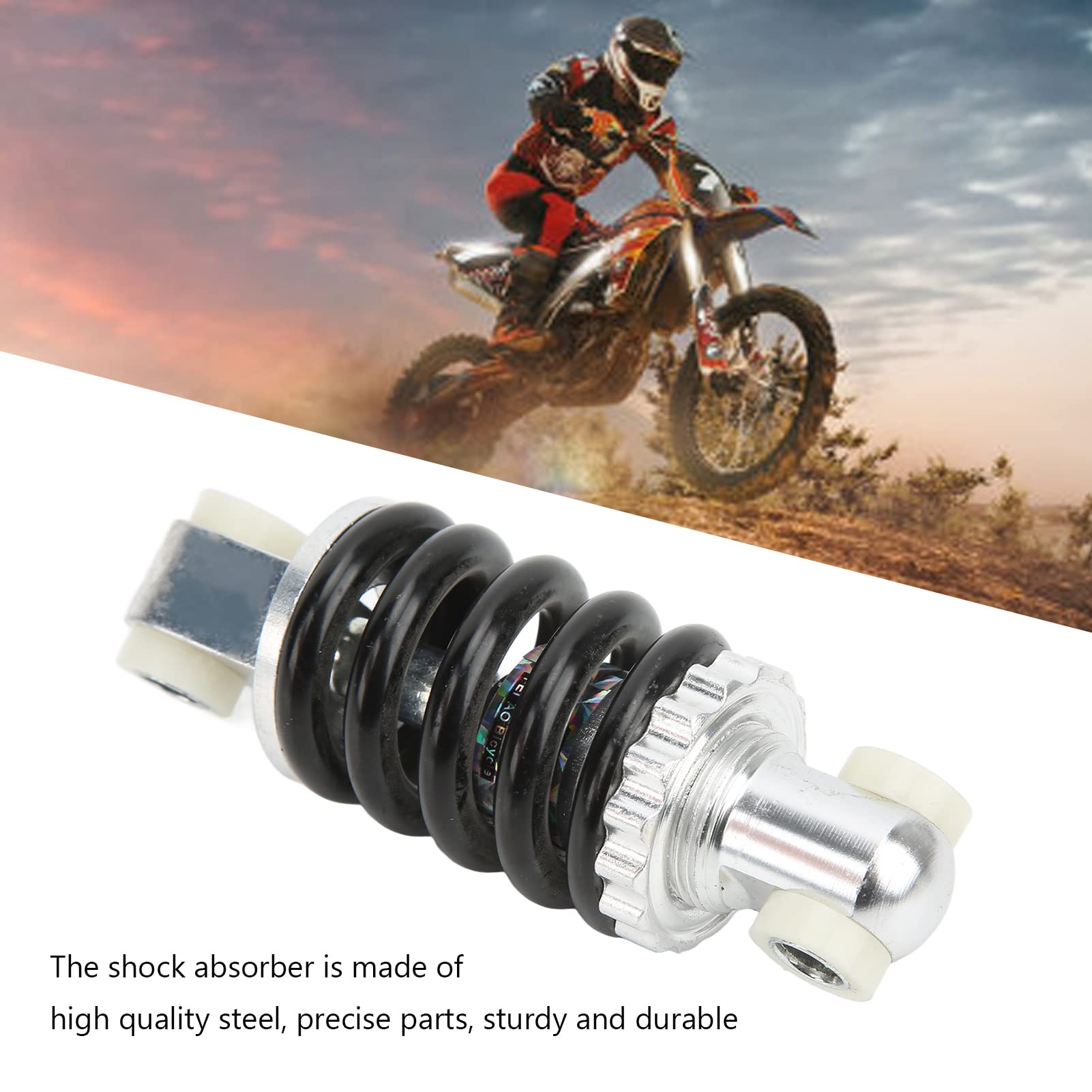 Alomejor 90mm 500LBS Stoßdämpfer Dämpfer Mountainbike Stoßdämpfer Fahrrad Stoßdämpfer für Mountainbike Motorrad