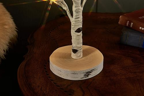 Miniatura 5 de LITBLOOM Árbol de aliento de bebé iluminado de 18 pulgadas, 30 luces LED con temporizador, funciona con pilas o enchufe USB, árbol bonsái con luces