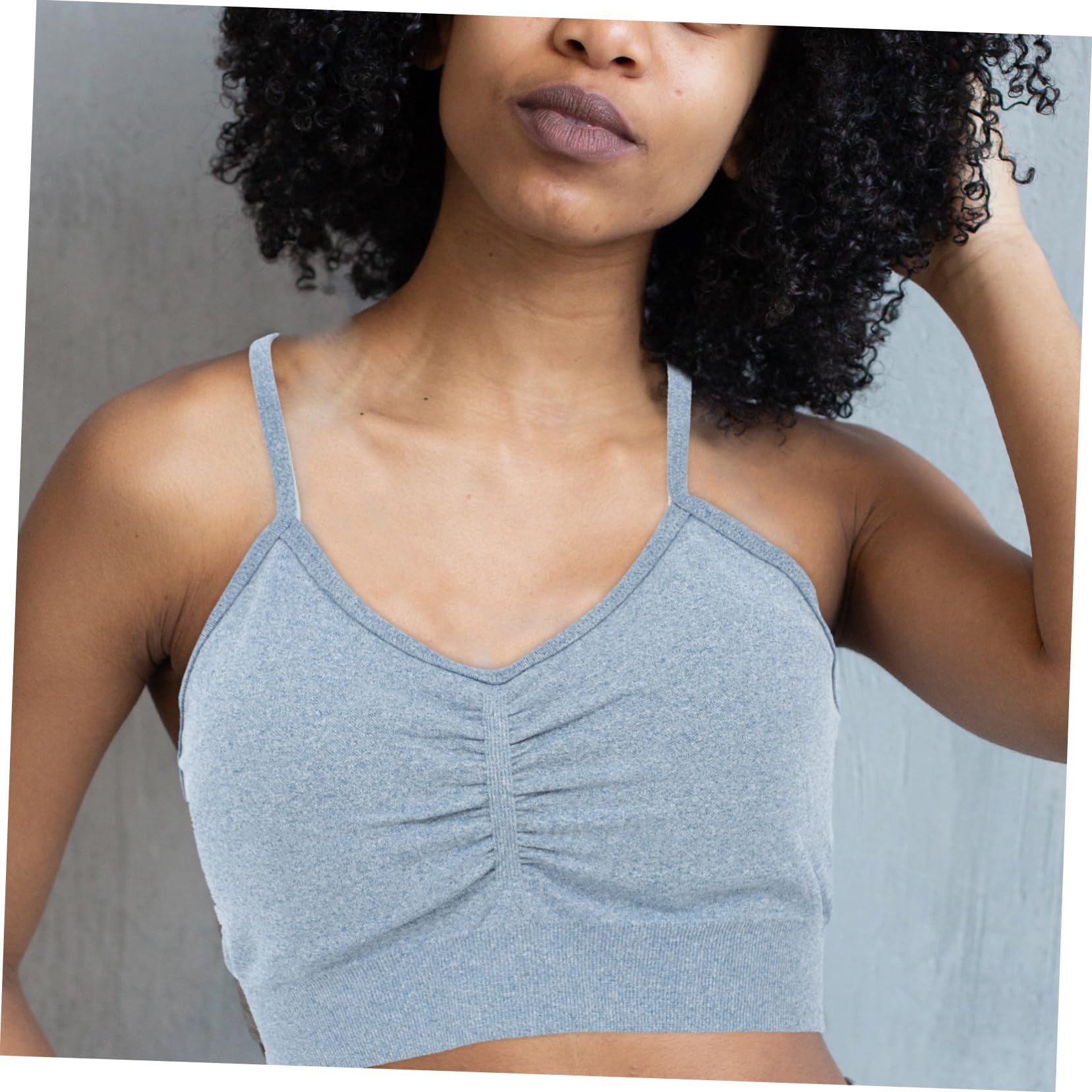 VALICLUD Conjunto de Yoga sin Costuras Azul Talla L de Chinlon