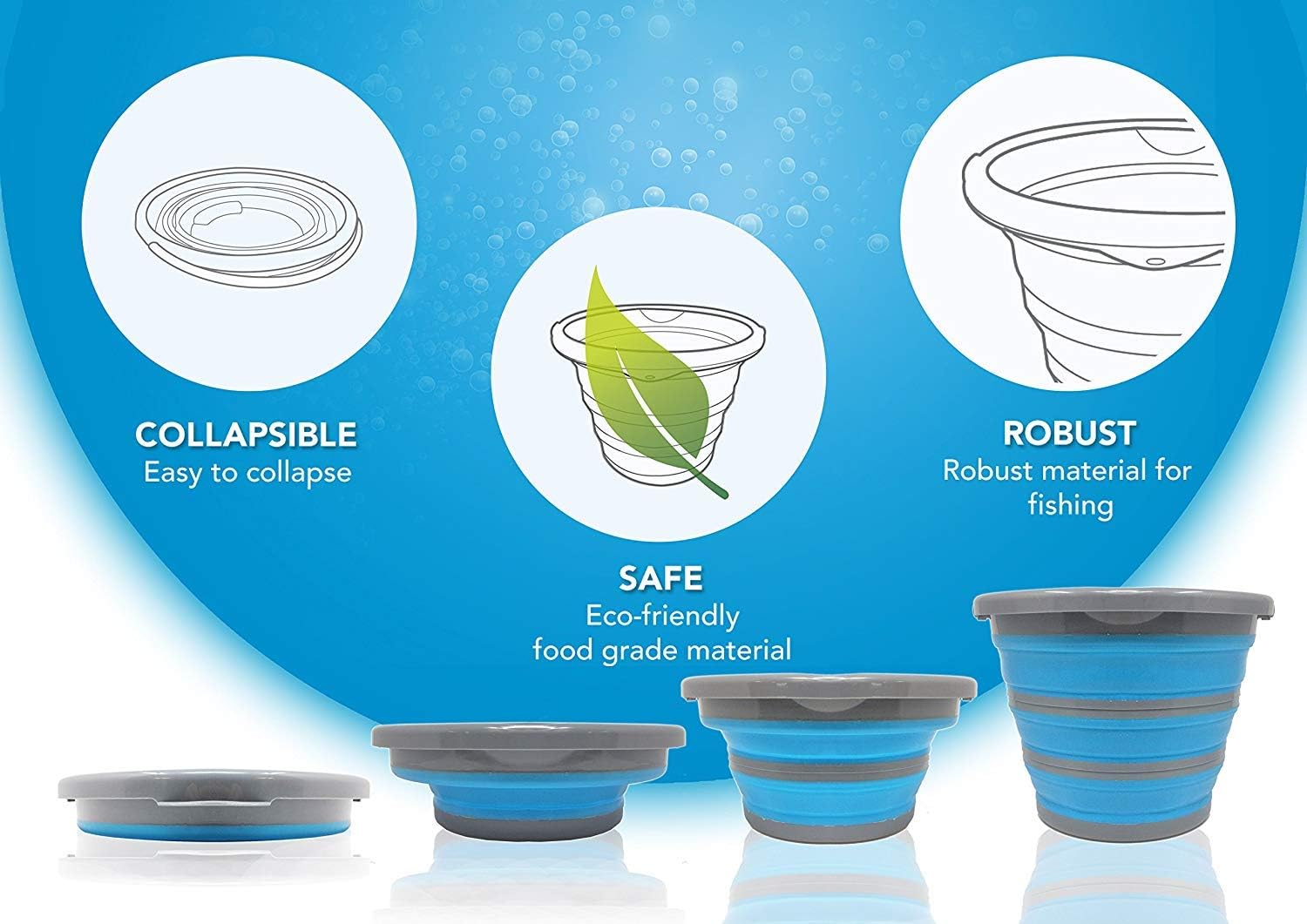 Collapsible Silicone Bucket