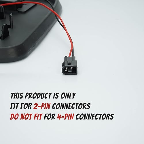 Miniatura 4 de Espejo de repuesto para coche izquierdo y pasajero derecho compatible con Chevrolet Silverado Suburban Tahoe GMC Sierra Yukon 2003-2006, vidrio