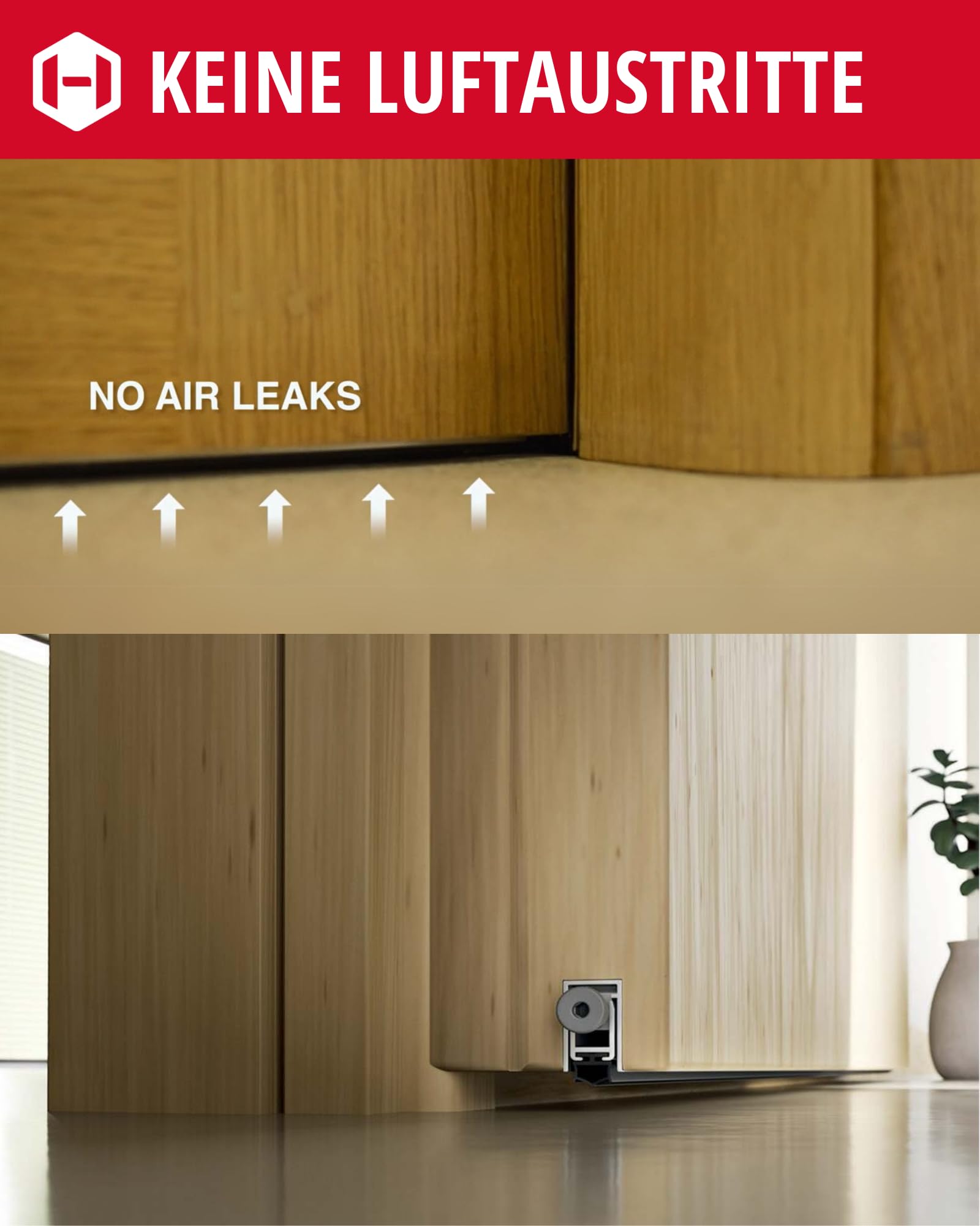 Gedotec DROP MAXI - Joint De Porte Automatique - 1 Pièce - Joint De Porte Abaissable 15 X 30