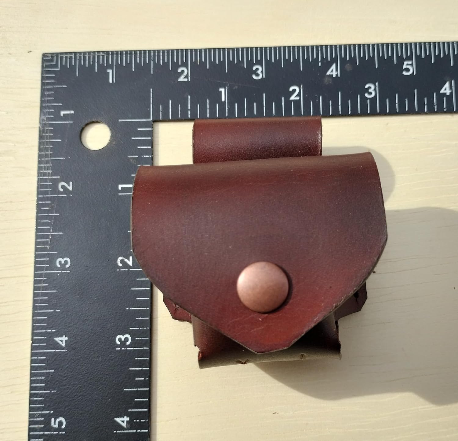 Heritage Rough Rider 10/22 .22 Spare Magazine Cylinder Leather Pouch Revolver Rifle Brown