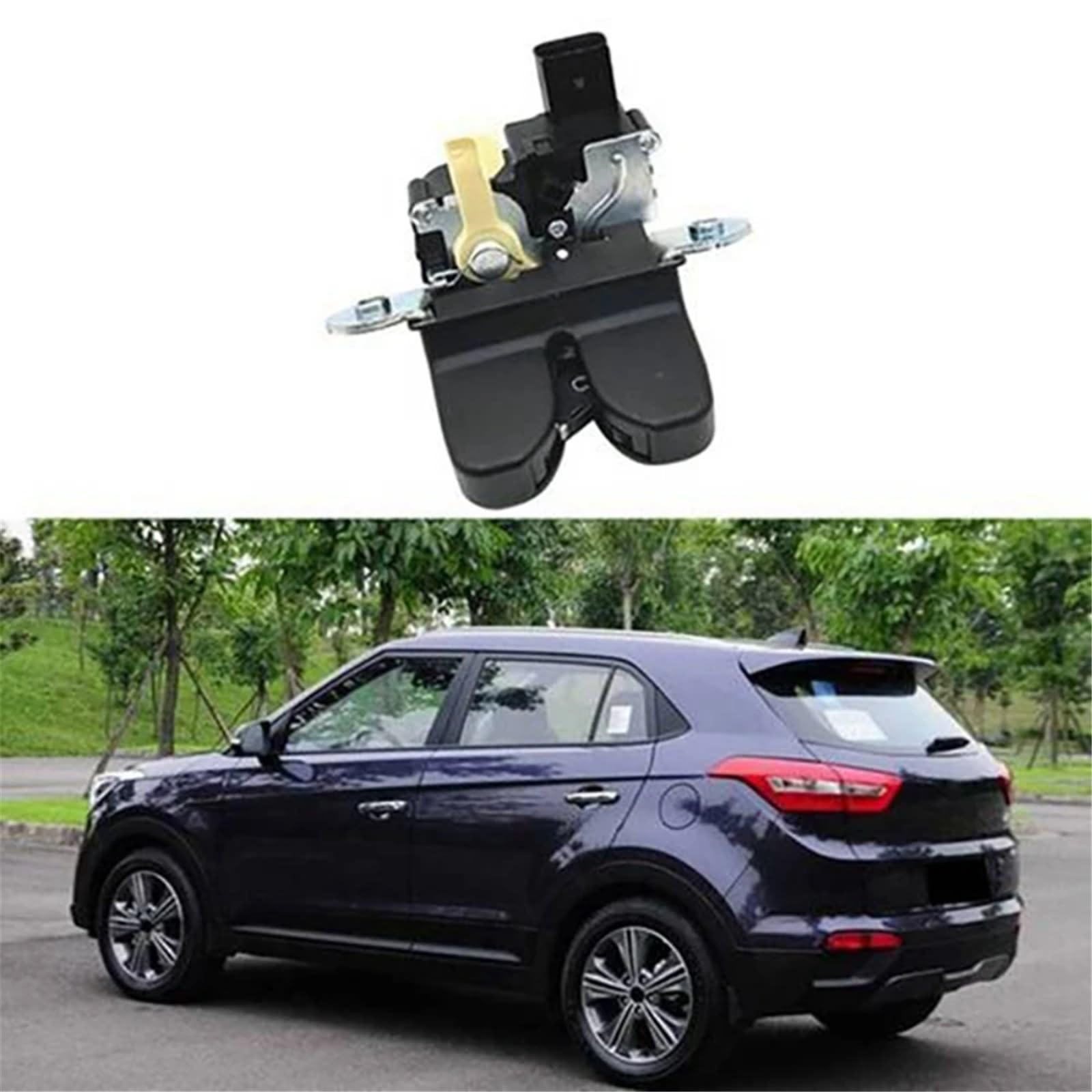 Compatible con Hyundai Creta Ix25 2016 2017 2018 Actuador de pestillo de Bloqueo de Tapa de Maletero Trasero Actuador de Bloqueo de portón Trasero 81230-C9000 Actuador de Bloqueo de Maletero