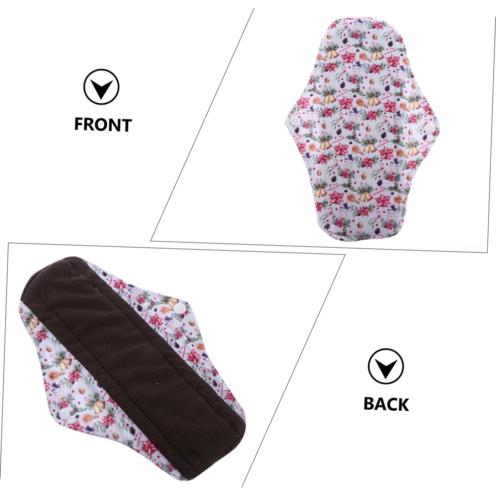 Compresa Sanitaria Reutilizable 6 Piezas Algodón Orgánico | Super Absorbente, para Mujeres y Niñas, Incluye Bolsa de Almacenamiento