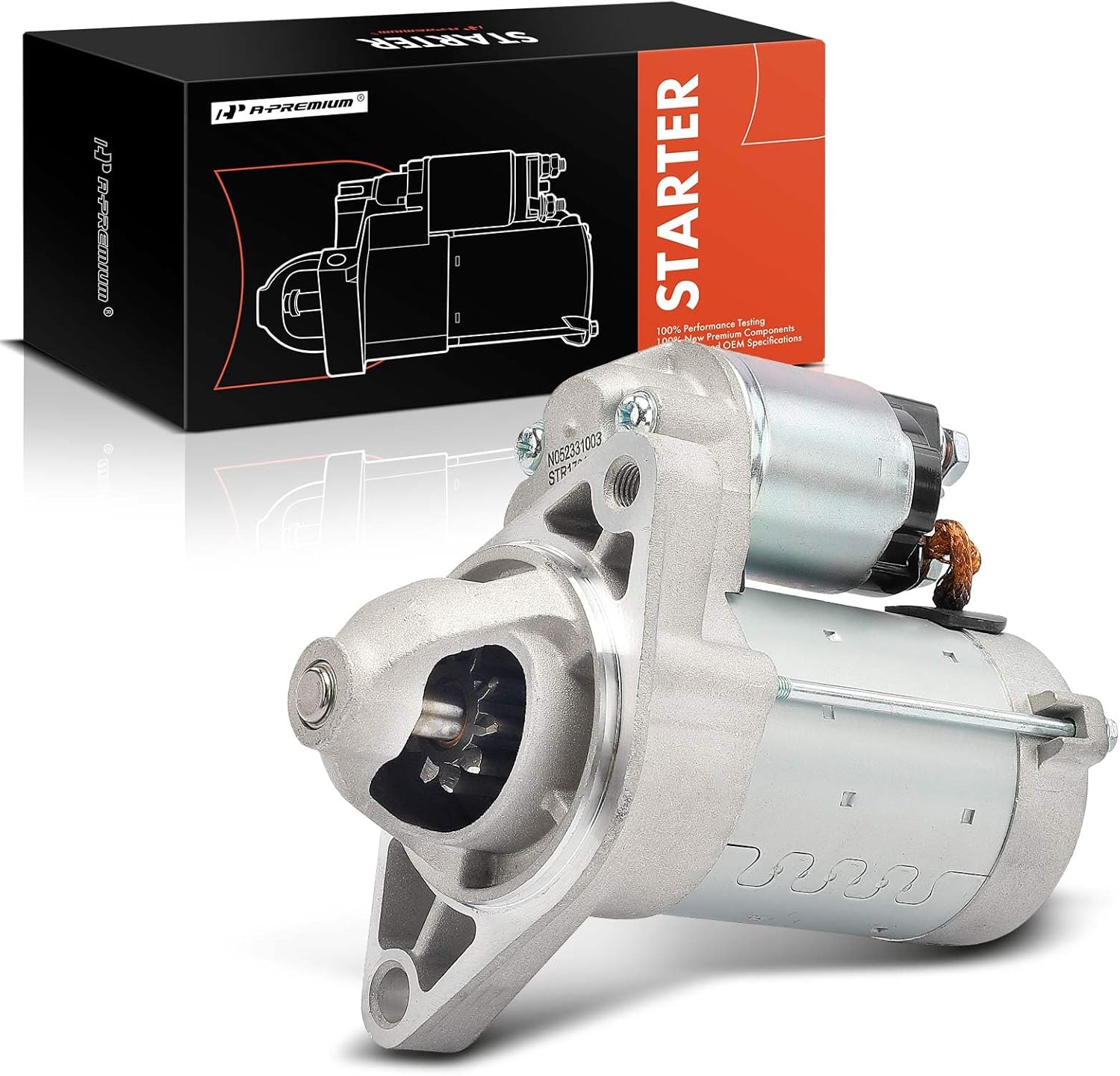 A-Premium Starter Motor Compatible with Toyota Yaris 2006-2018, Echo 2003-2005 & Scion xB/xA 2004-2006, 12V 1.6KW 10-Teeth Clockwise, Replace# 2810021061, 4280000024