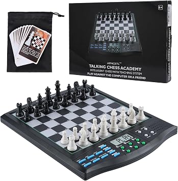 Talking Chess Academy Electronic Computer Chess Set Learn-Improve Anywhere