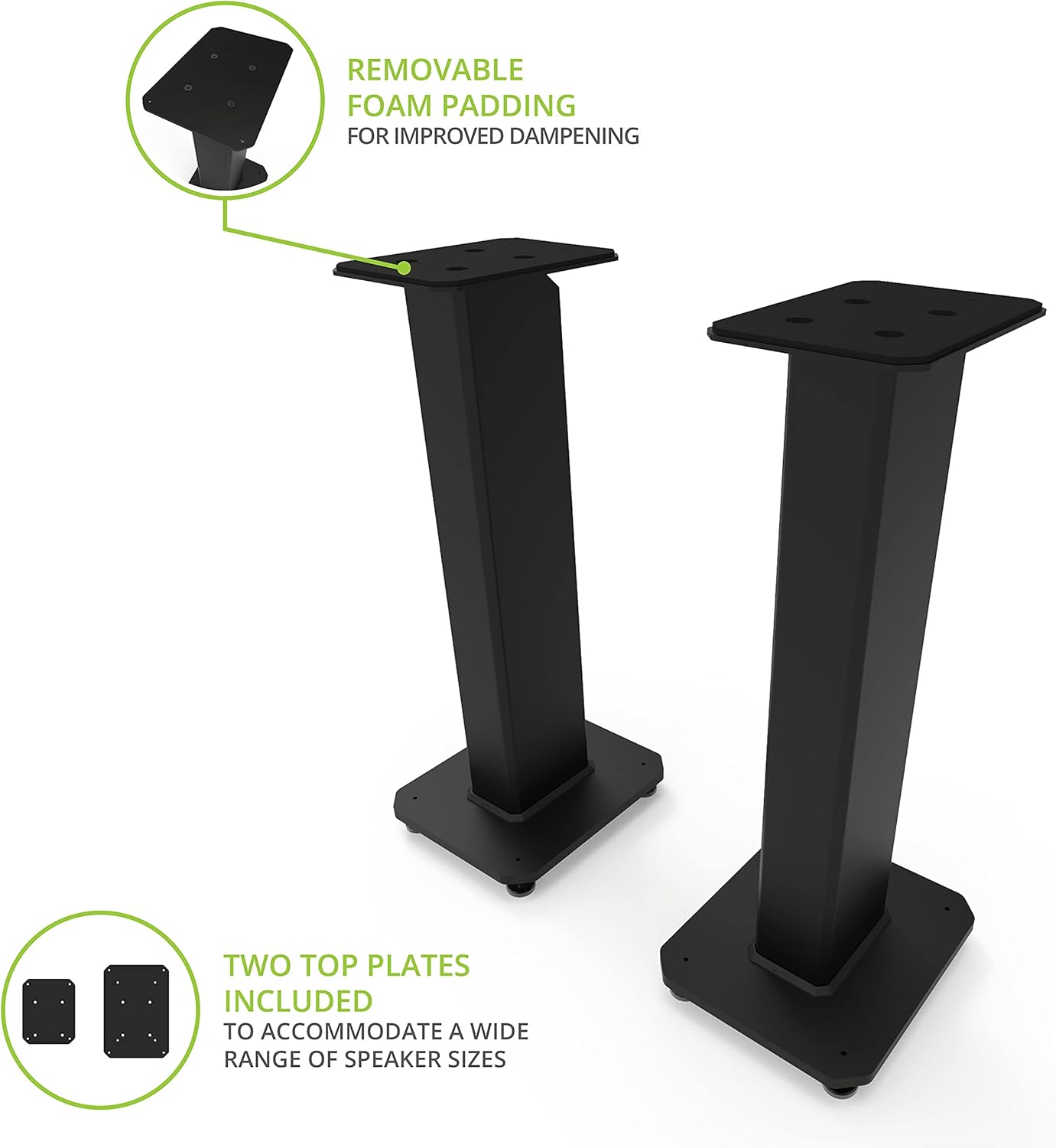 Buy Kanto SX26 Universal Fillable Speaker Floor Stands for Bookshelf