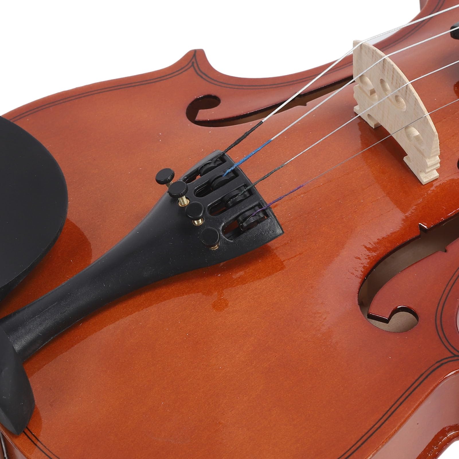 Violino Acustico 4/4 a Grandezza Naturale in Tiglio con Corde in Filo D'acciaio per Studenti, Bambini e Principianti di Violino