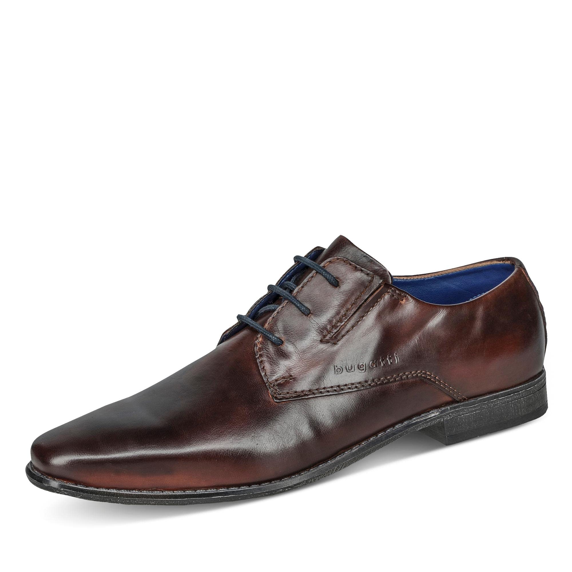 bugatti Men's Business Shoes, Men's Business Lace-Up Shoes, Brown, 7 UK