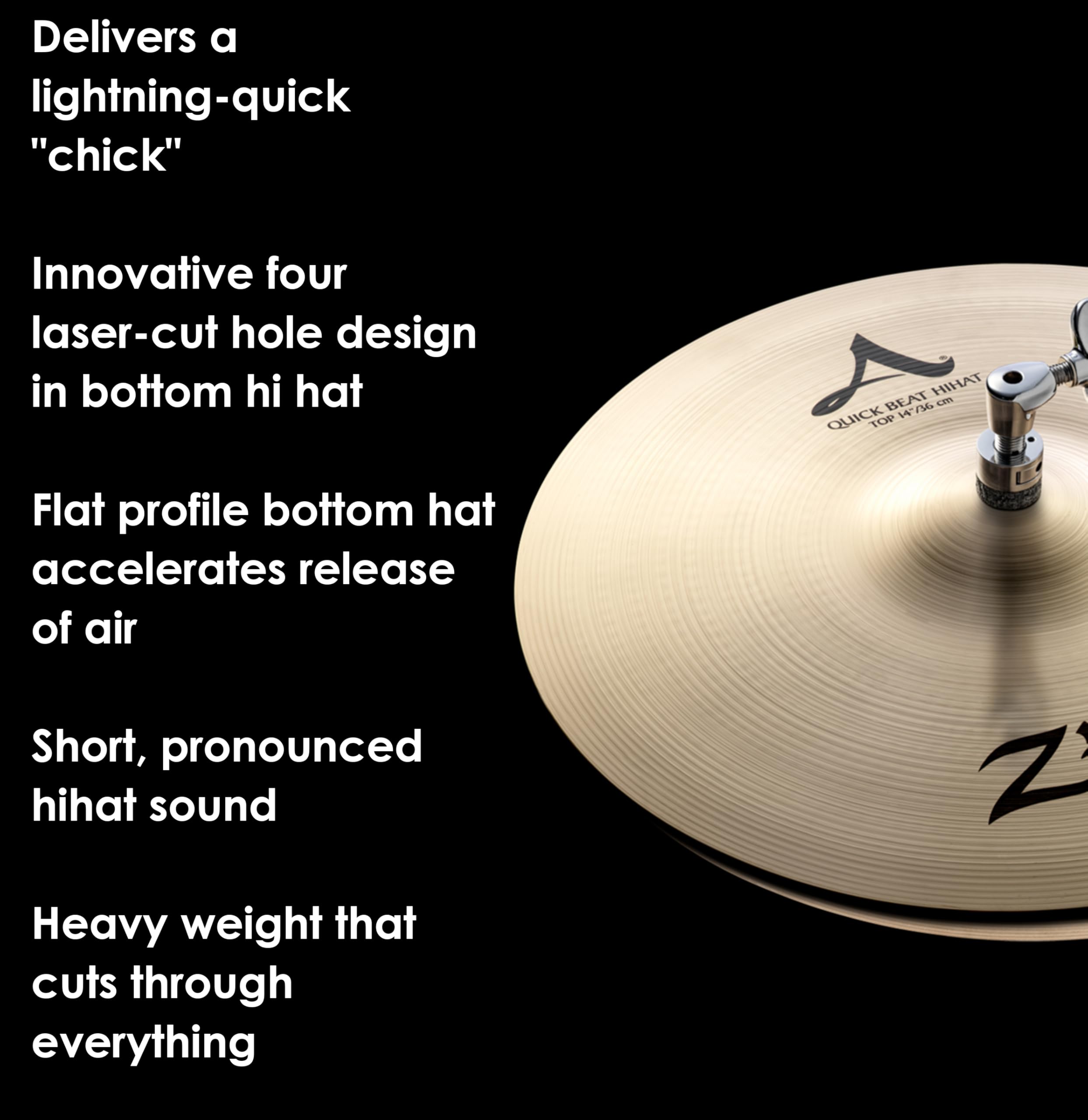 パーカッション・打楽器 Zil. Quick Beat 14 Hi Hat Pair 14