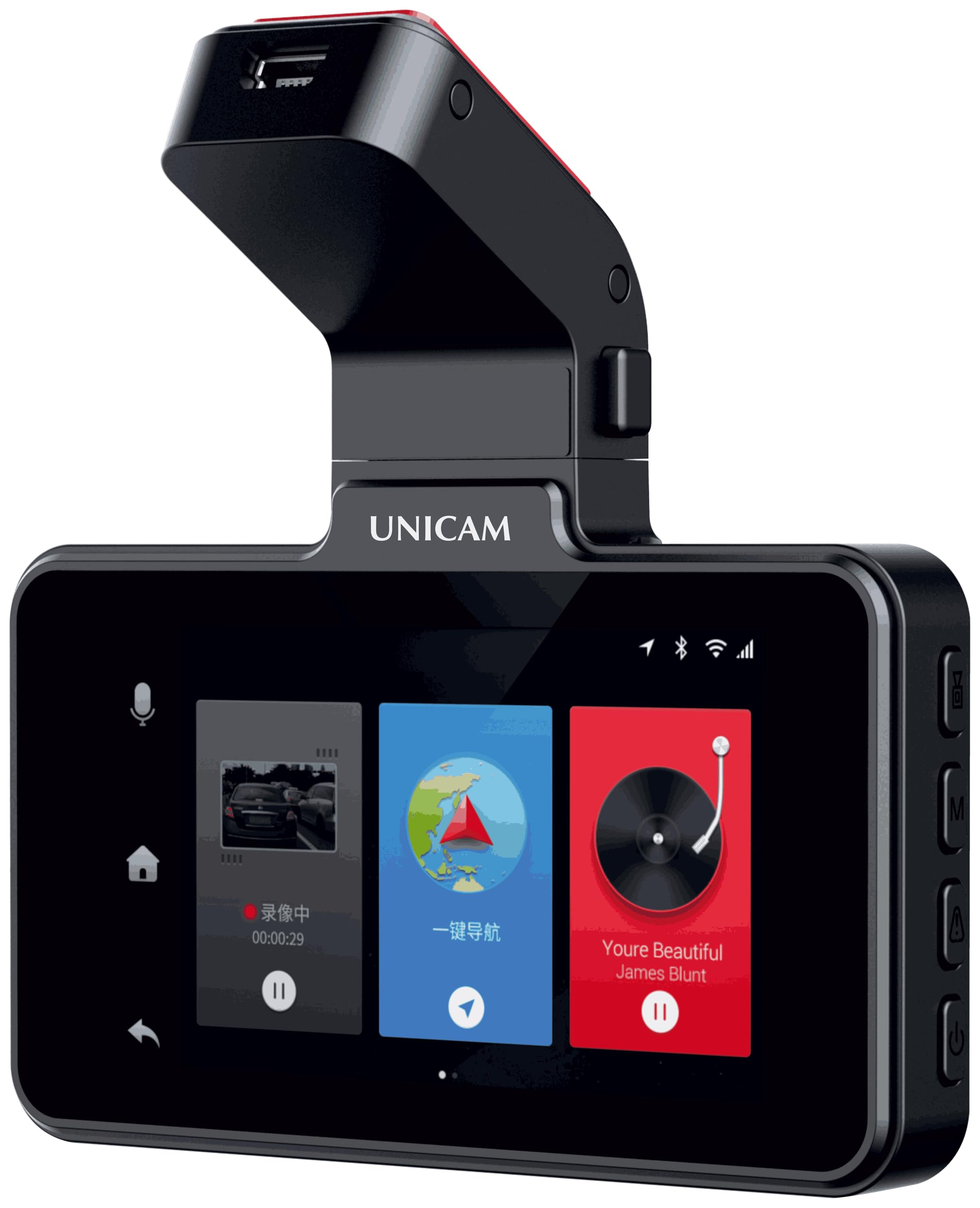 Unicam Skyline Pro Dash Cam| APP | Full HD 2K View with 120° Wide Angle| Car Camera| Large 3" Screen Dashcam with Night Vision | G-Sensor | Build in Battery 200mAH | Motion Detection-image-38