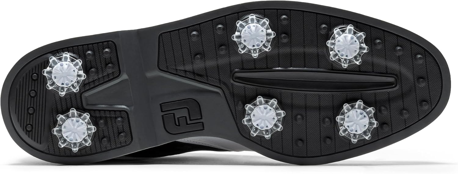 FootJoy Men's FJ Originals Golf Shoe, White/Grey/Multi, 7.5 Wide - Image 4