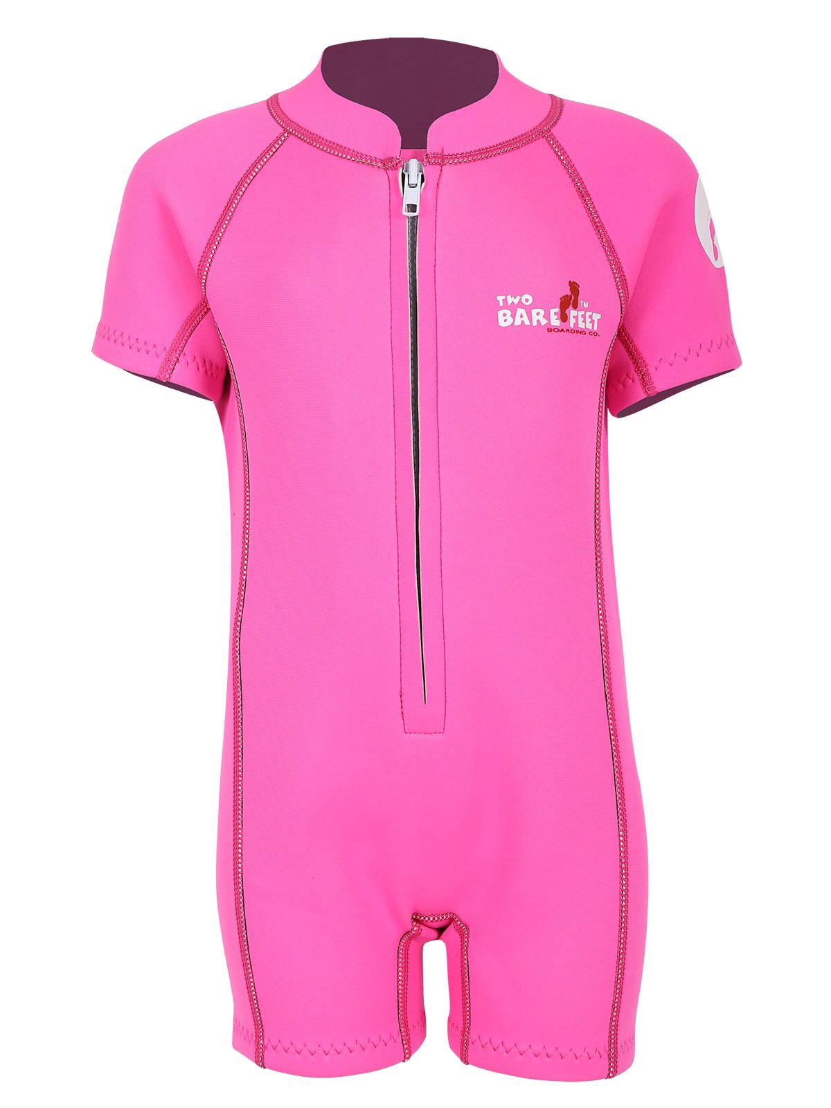 Two Bare Feet Classic Baby Wetsuit - Neoprene Swimsuit Ages 0-48 Months (L (24-36 Months), Pink)