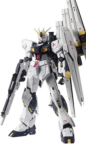 Bandai 5055454 Rx-93 Nu Gundam (Ver. Ka) MG Model Kit, de Char'S Counterattack, blanco/negro