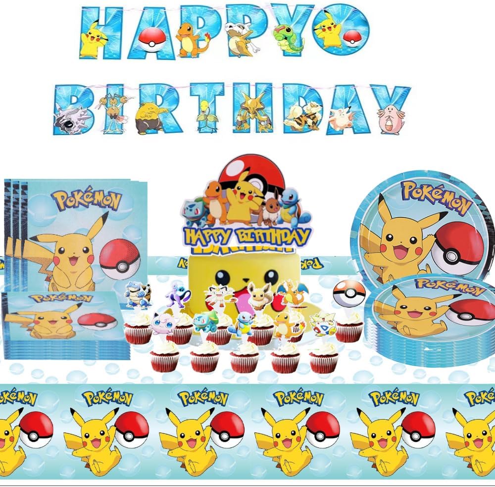 Cartoon Party Supplies Birthday Party Tableware Sets Including Theme