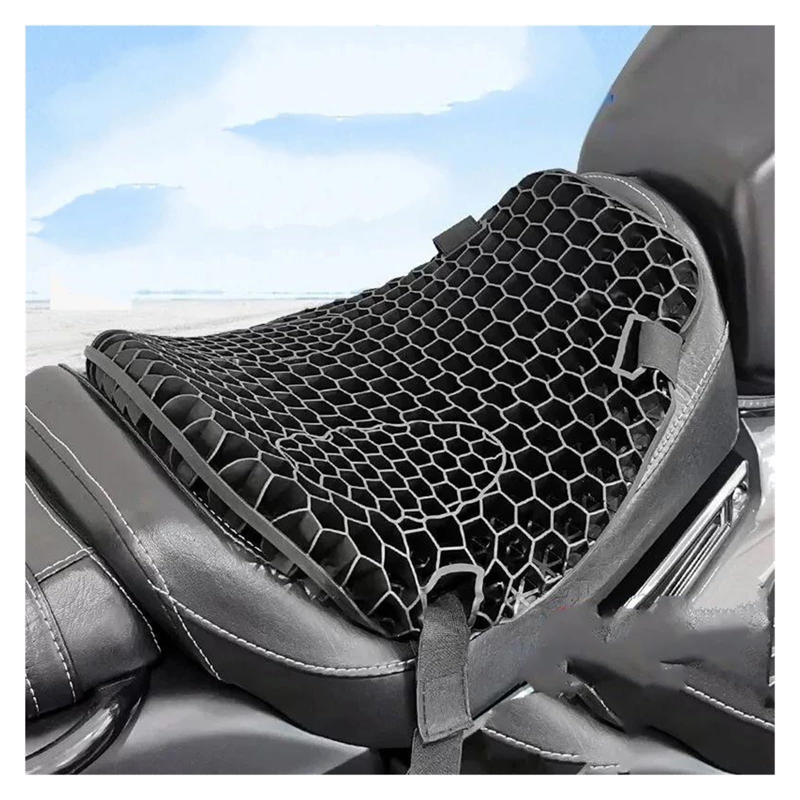 Sella Moto Fodera Per Cuscino Del Sedile Universale Per Moto Antiscivolo Impermeabile Coprisella Moto | Moto Durevole, Parasole Traspirante Con Assorbimento Degli Urti 3D