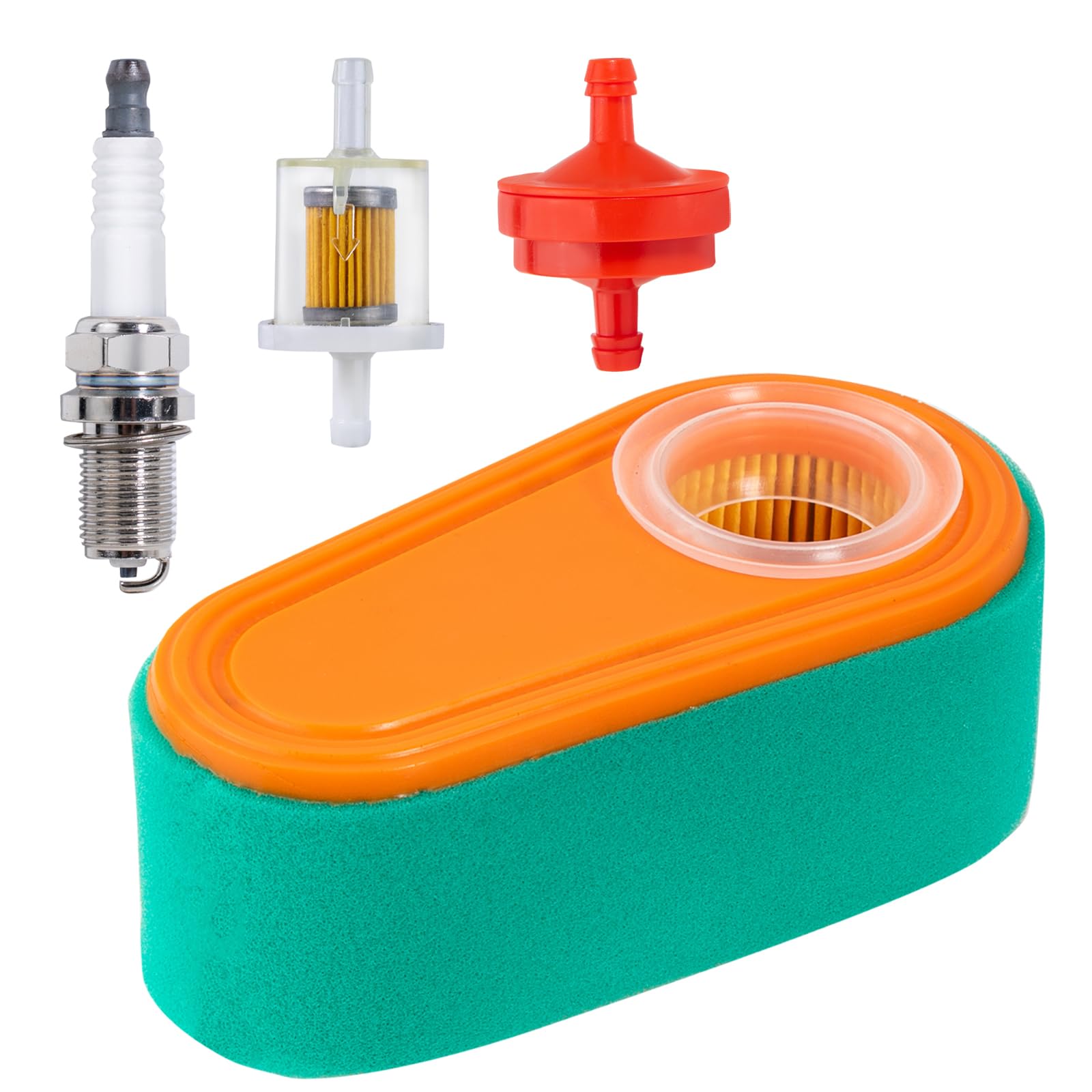 DemJamr 795066 Air Filter for Toro Time Master 20199 20200 21199 21200 Husqvarna HD775HW HU775AWD HU775H Lawn Mower 775 775EX 800 800E 825E 850 850E 875EX 950E Series Engine with Spark Plug