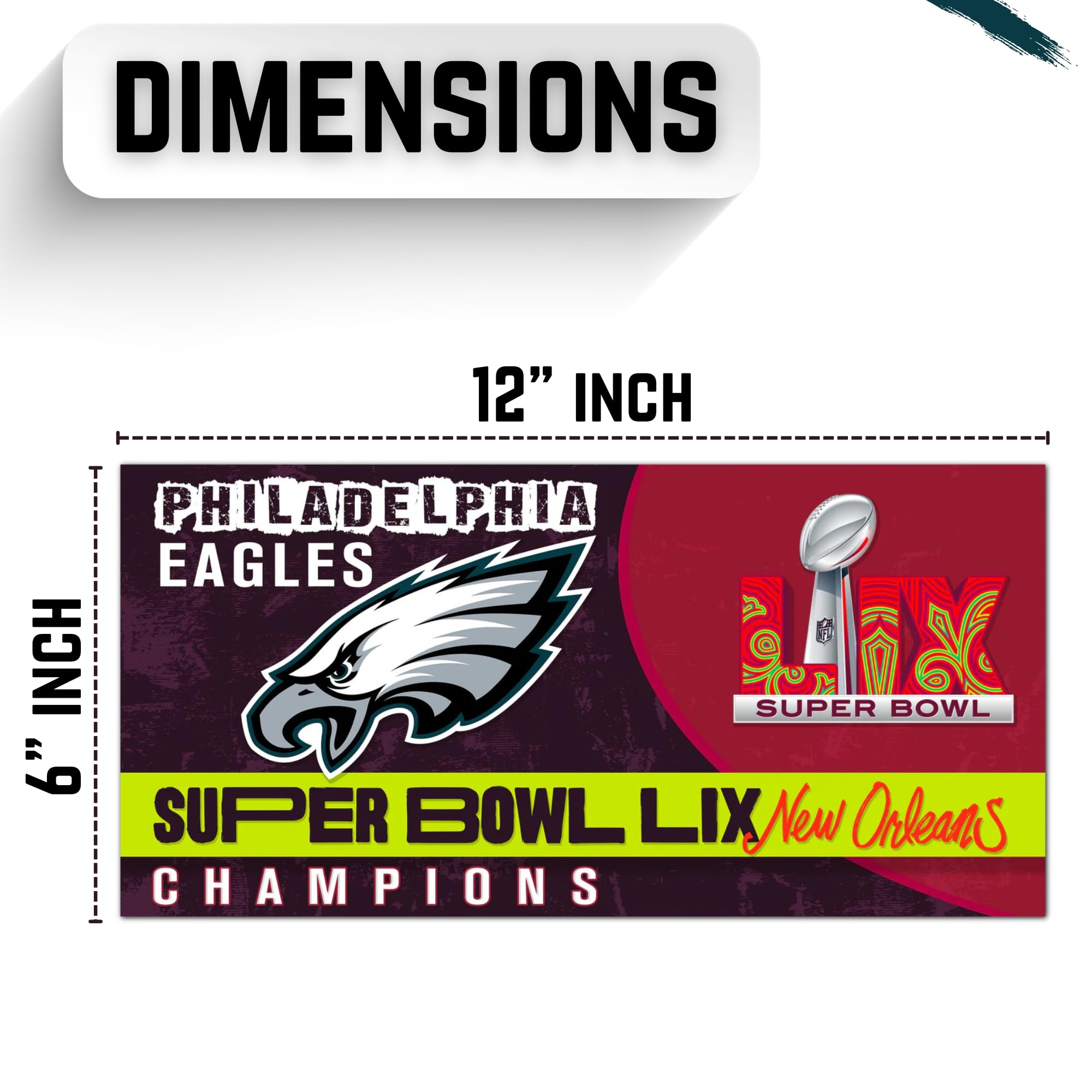 Amazon.com: Philadelphia Eagles 2025 Super Bowl LIX Football