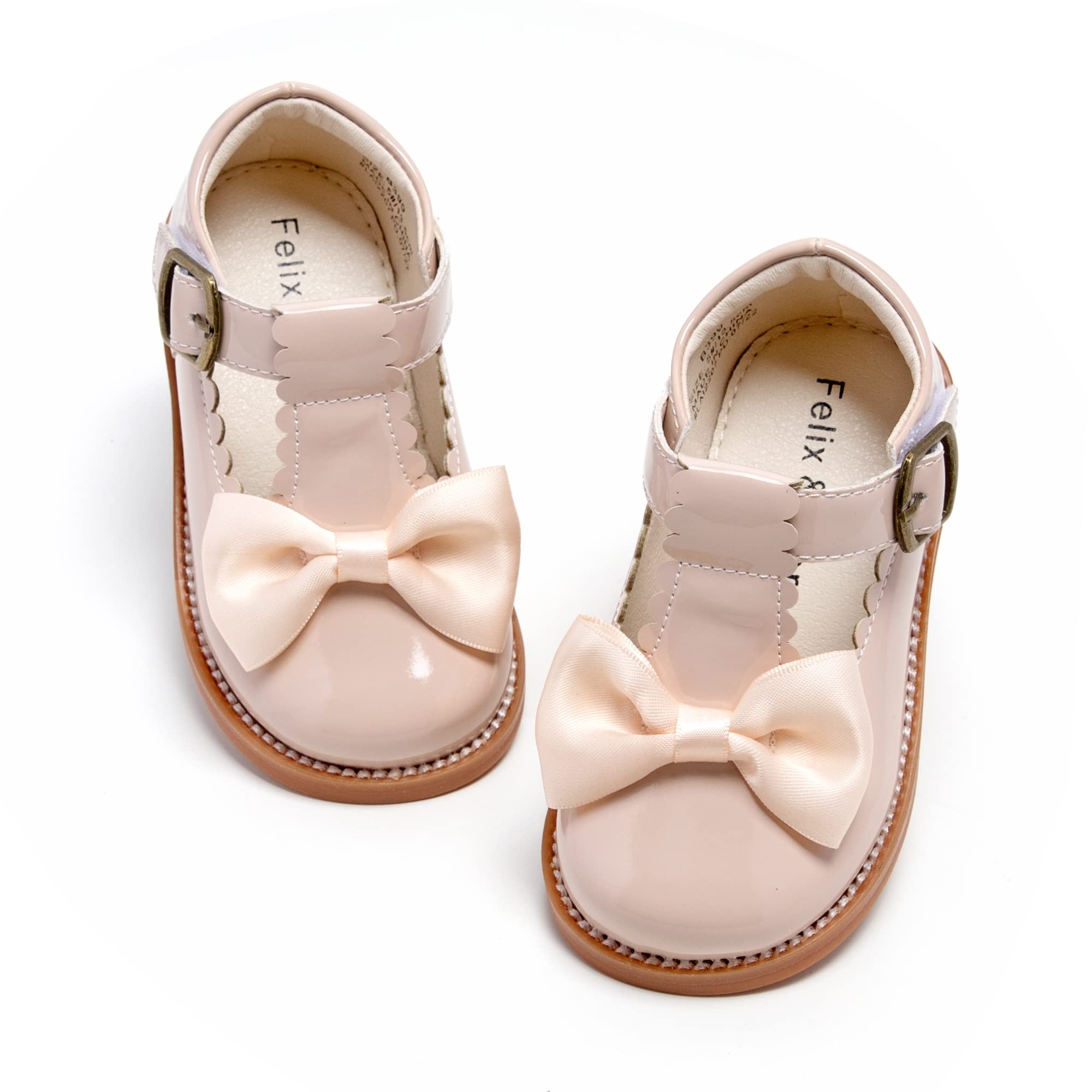 Felix & Flora Toddler Little Girl Mary Jane Dress Shoes - Ballet Flats for Girl Party School Shoes — view 82