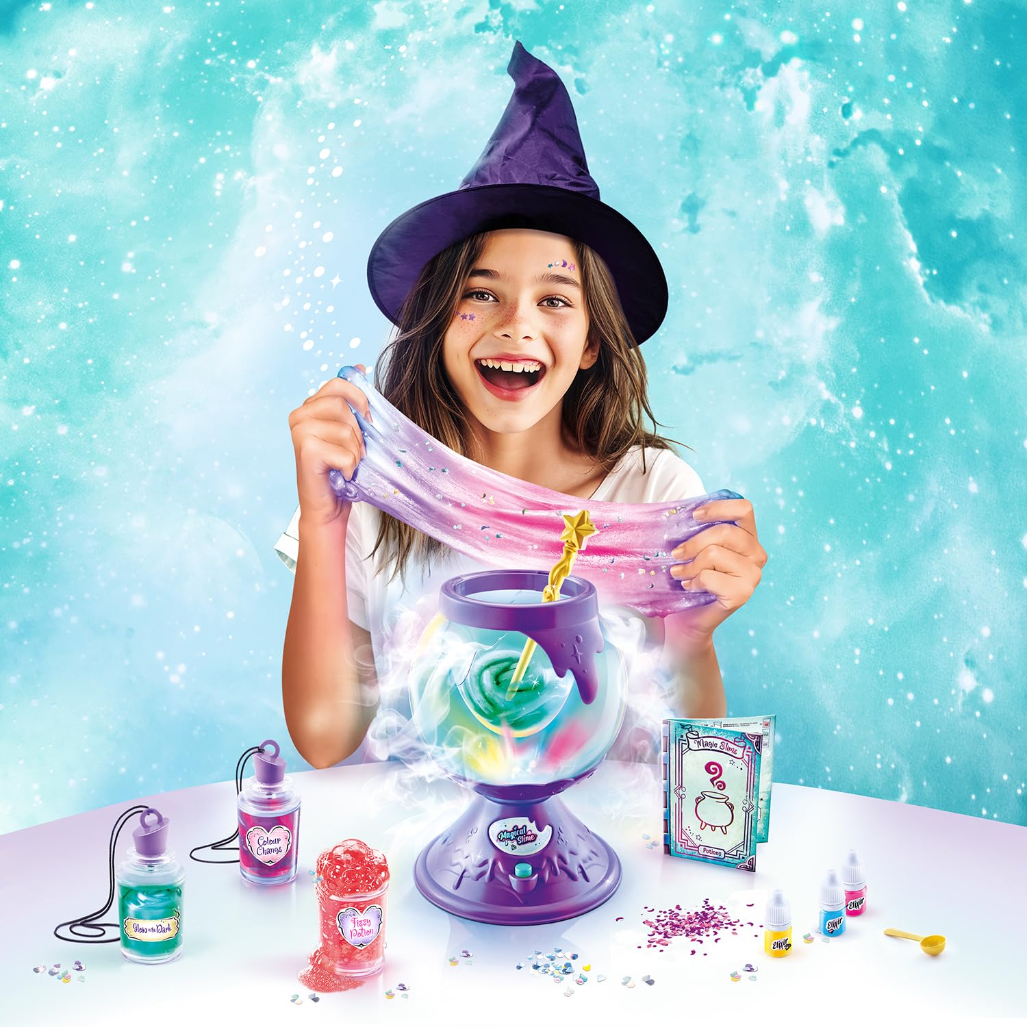 C Toys - So Slime – Die Zaubertränke für Kinder ab 6 Jahren – Geschenkidee für 10 personalisierte Slimes mit magischen Effekten – SSC 371