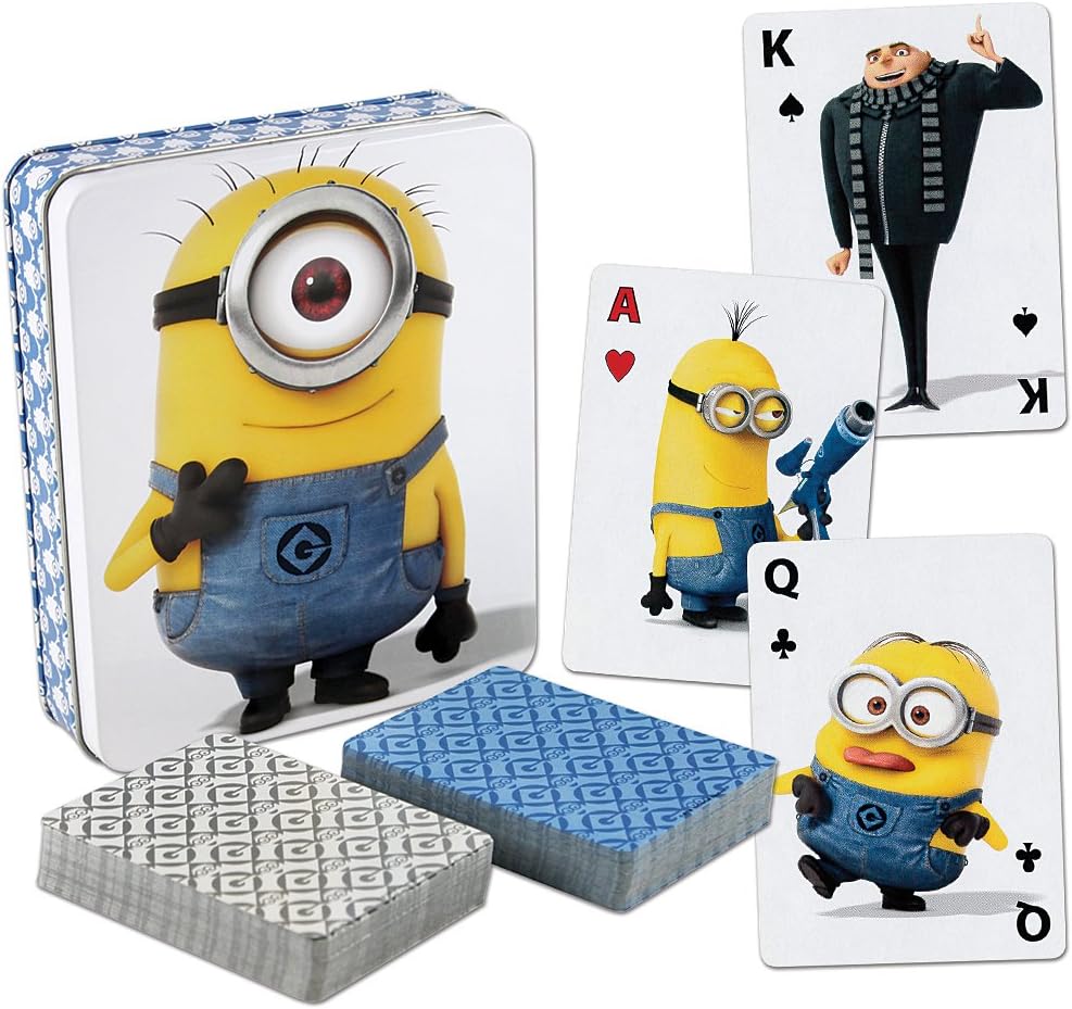 Despicable Me 2 Minions Playing Cards 2 Deck Set With Collectible Tin