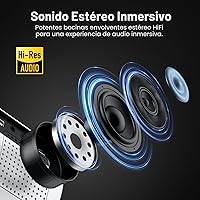 Vista 4 de HAPPRUN Native - Mini proyector Bluetooth 1080P, proyector de películas portátil Full HD para exteriores con altavoz integrado, compatible
