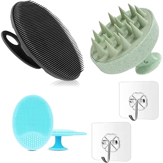 KROYWEN Silicone Body Scrubber + Scalp Massager
