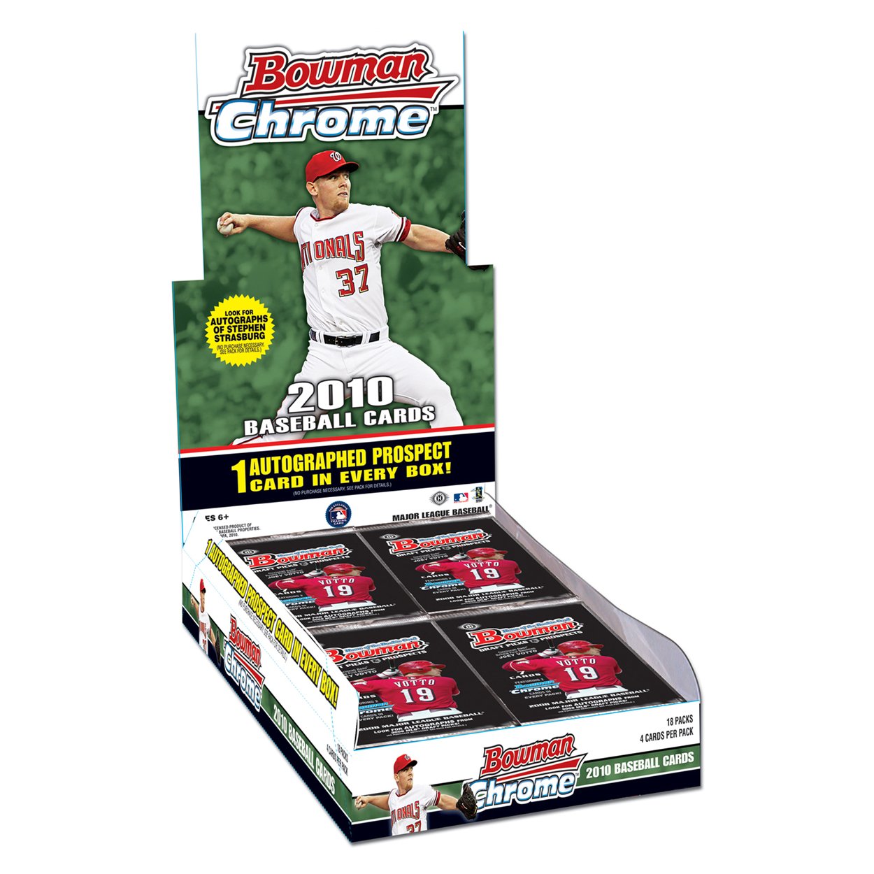 MLB 2010 Bowman Chrome MLB (18 packs)