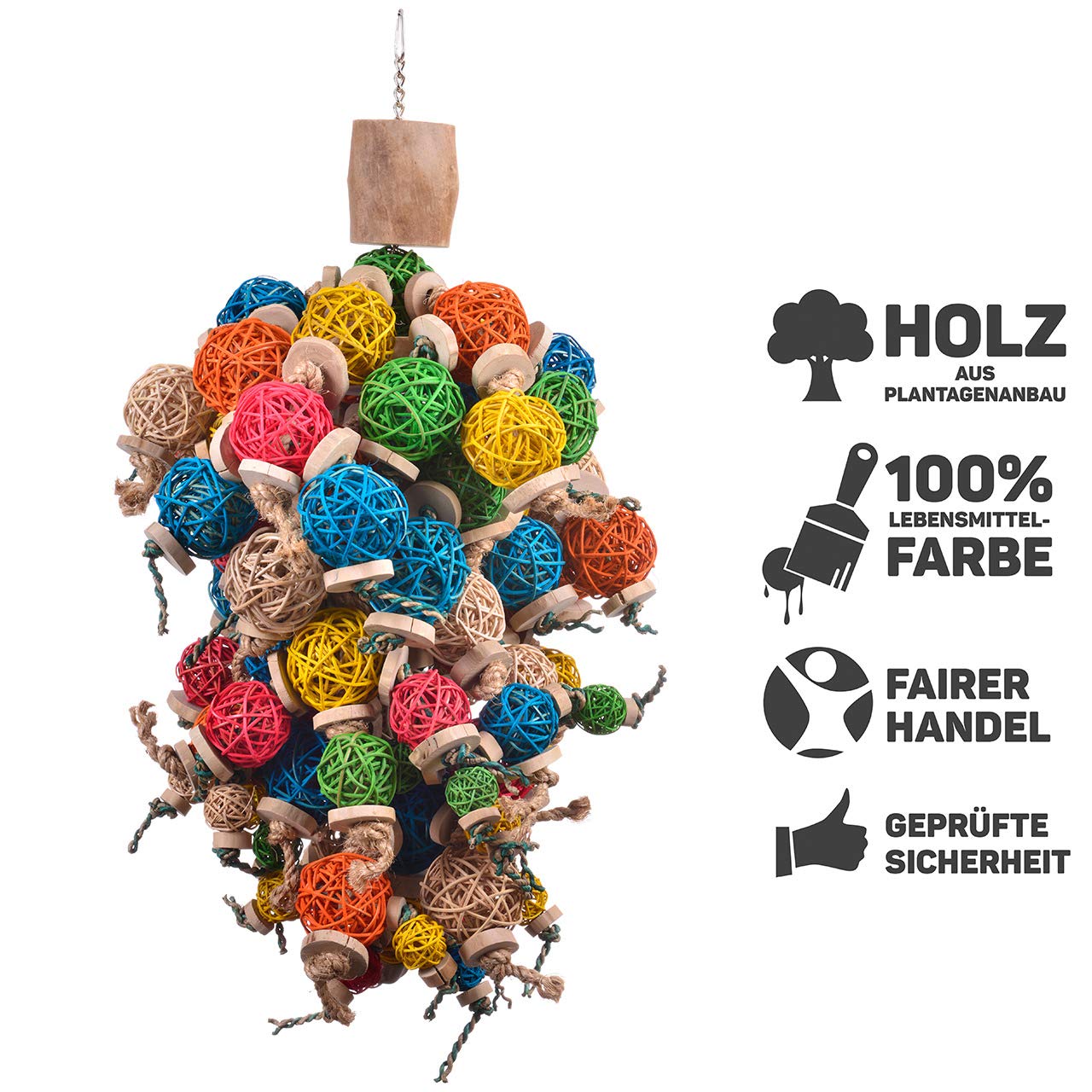 Java | Ball Thing XL Gigantisches Papageien Spielzeug
