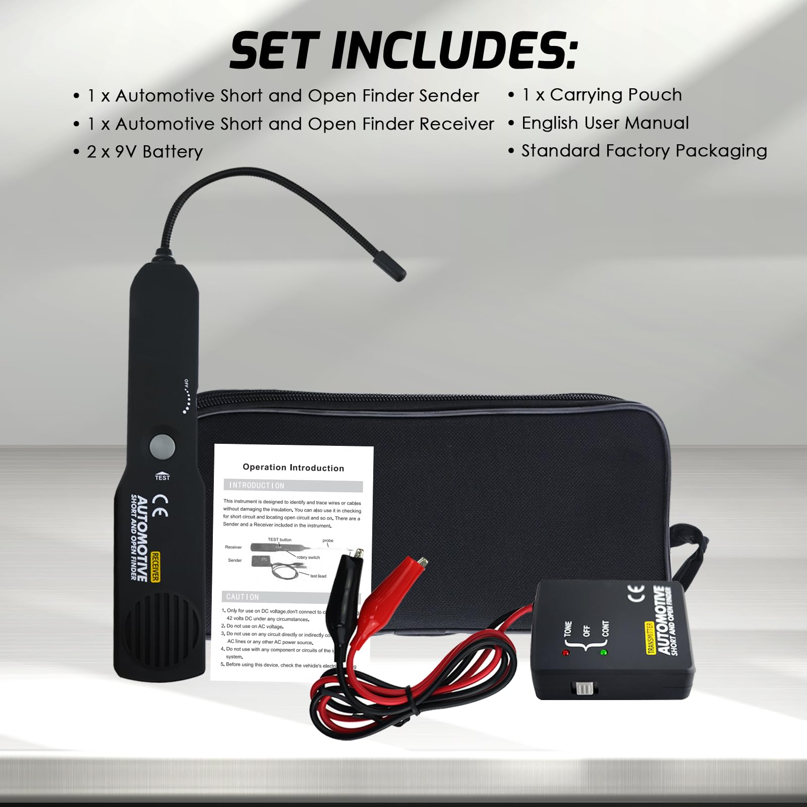 Automobile Outil De Réparation De Diagnostic Câble Circuit Fil Tracker Court Ouvrez Le Finder Tester Périphérique Checker Testeurs de circuits