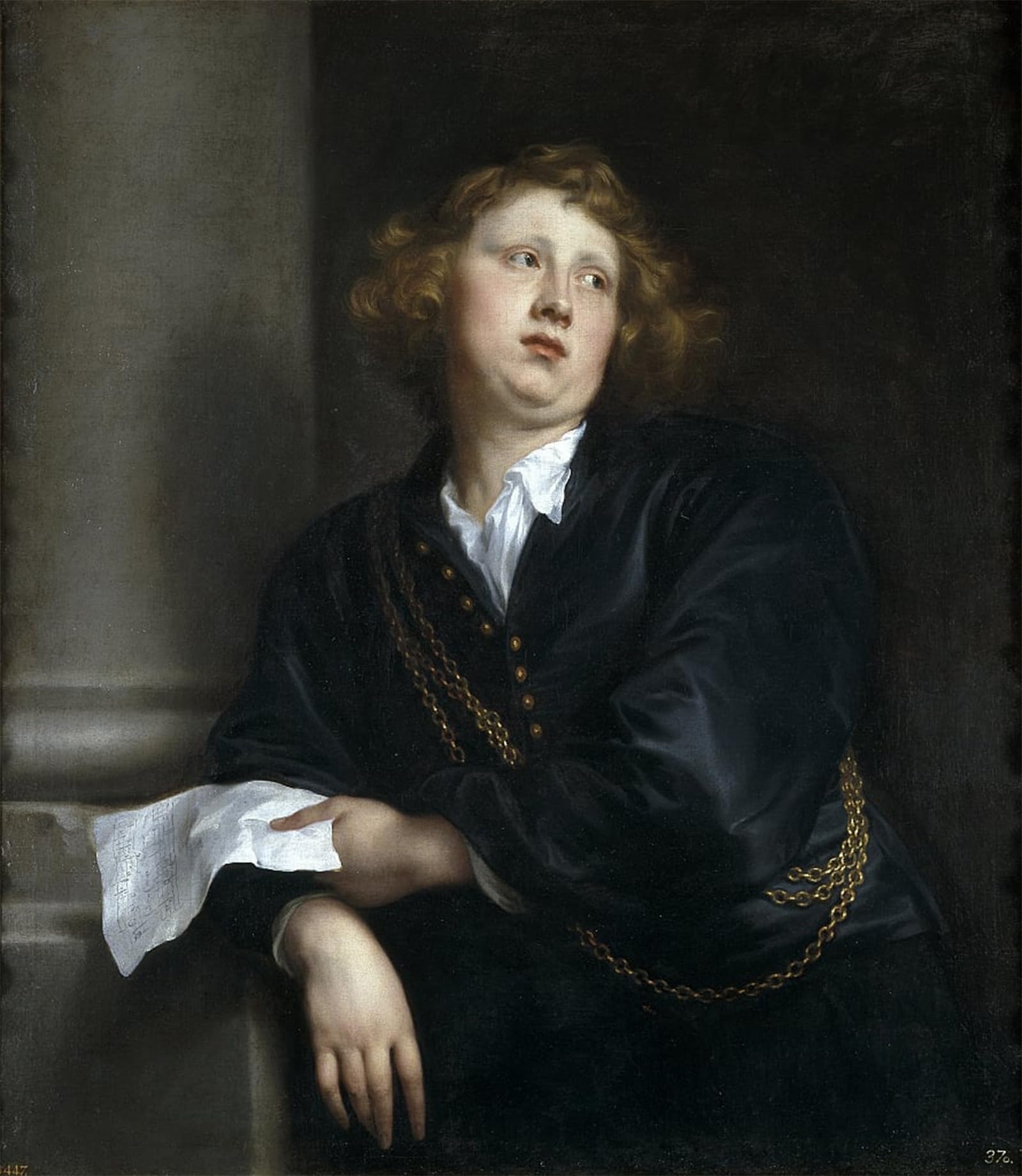 POSTERIIk Famous Animal Posters Vintage Picture Portrait of the Composer and Organist Henricus Liberti by Van Dyck Modern Wall Decor for Home Decor 60x90cm