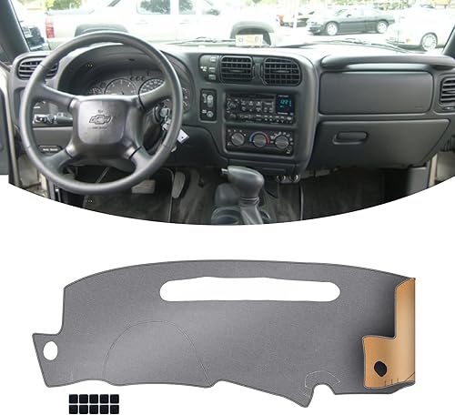 KEYOOG Cubierta de tablero para G-MC Jimmy 01-98, Sonoma 04-98 Chevy Blazer 05-98, S10 04-98 (para conducciĂłn a la izquierda), alfombrilla KEYOOG Cubierta de tablero para G-MC Jimmy 01-98, Sonoma 04-98 Chevy Blazer 05-98, S10 04-98 (para conducciĂłn a la izquierda), alfombrilla