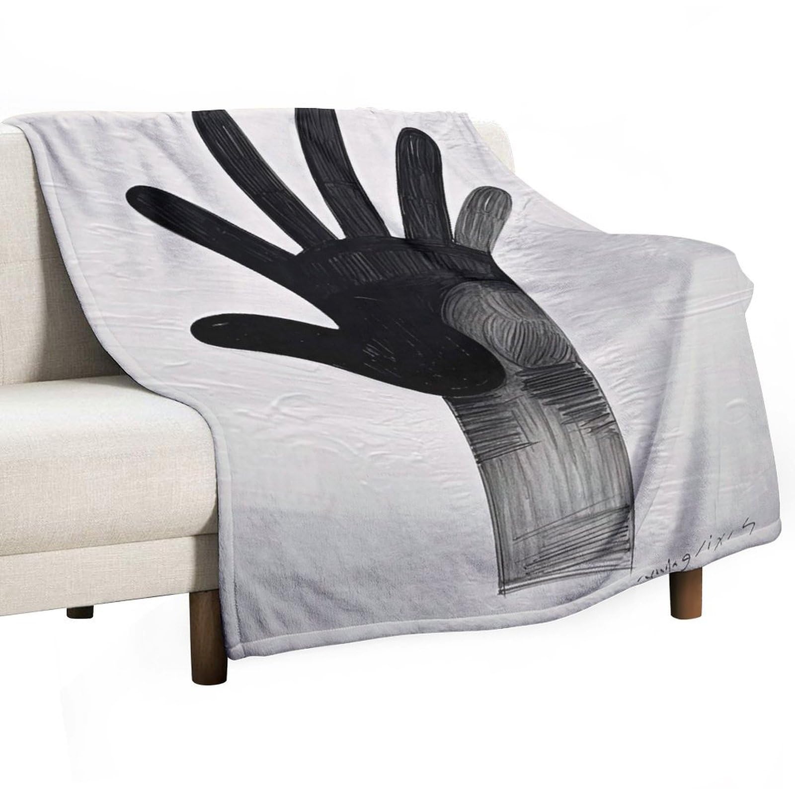 Couverture flanelle anti-boulochage légère imprimé palmiers exotiques