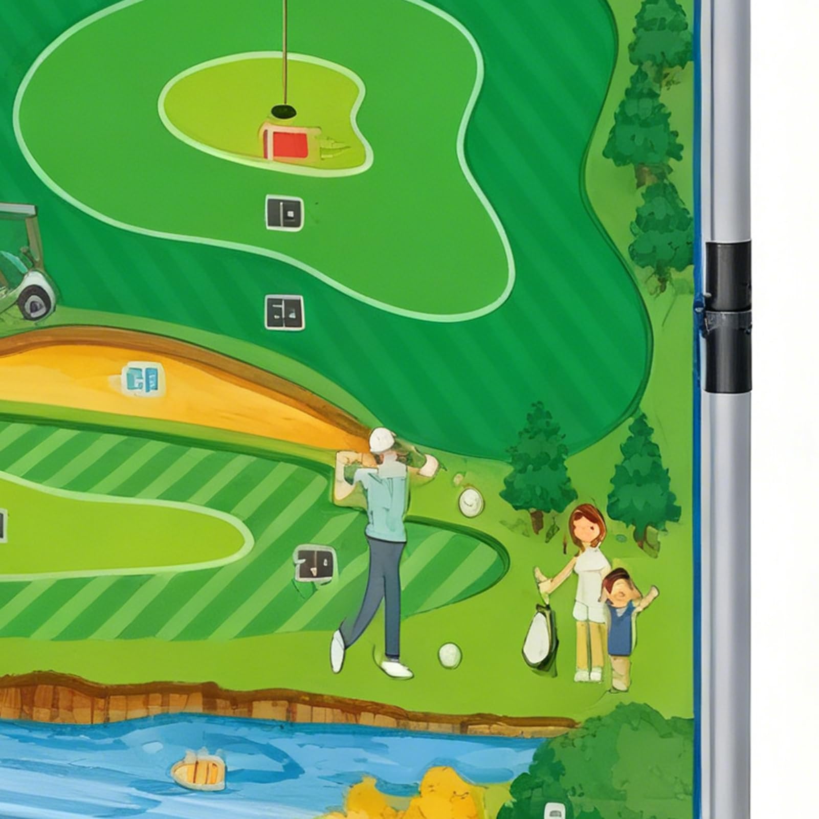 Generico Chipping Golf Gra | Przenośny przyrząd treningowy, gra w golfa dla taty - dla kobiet chłopców dziewcząt młodych nastolatków golfistów żona mąż syn córka rodzina