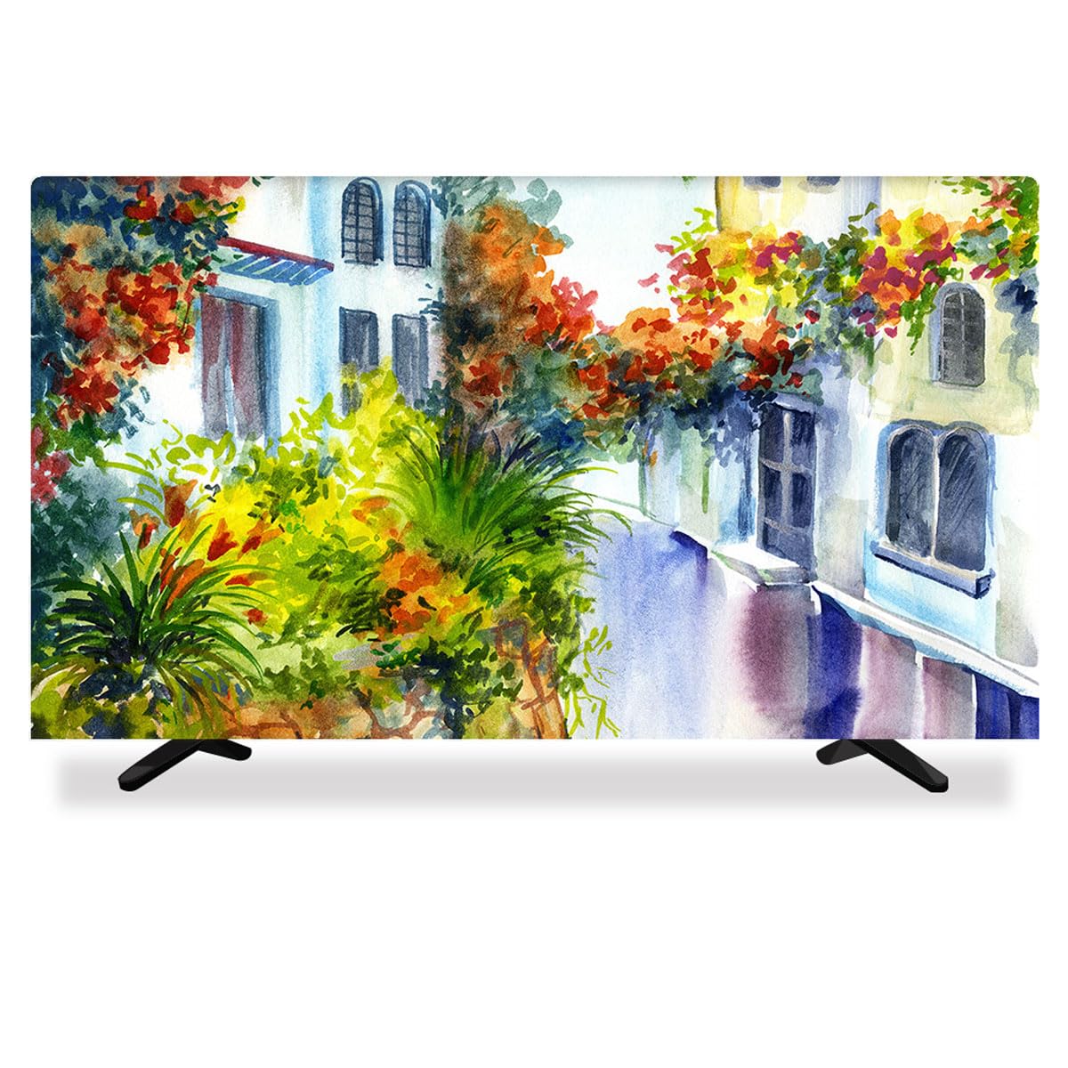 Coperture per televisori, Copertura TV Proteggi Schermo Antipolvere for 32-80 Pollici Protezione Impermeabile for Interna for LCD LED for Display del Computer(C,58 60IN)