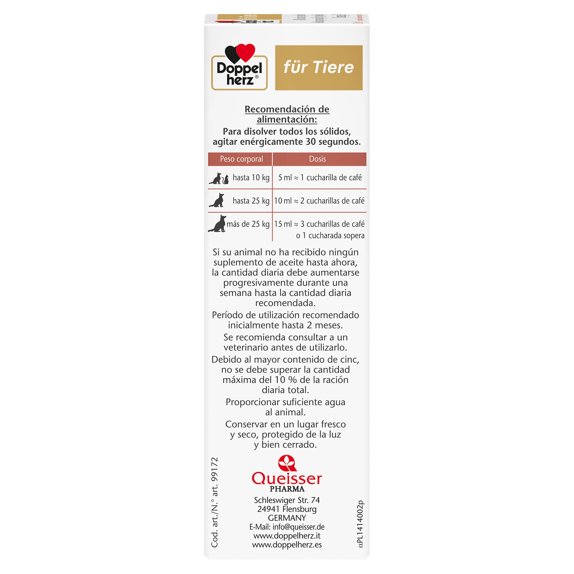 Doppelherz Complesso Cute e Pelo per Gatti, Supporto alla Funzione Dermica in Caso di Dermatosi ed Eccessiva Perdita di Peli, omega-3+6, biotina, vitamine B+E+A, 25 Creme da Leccare