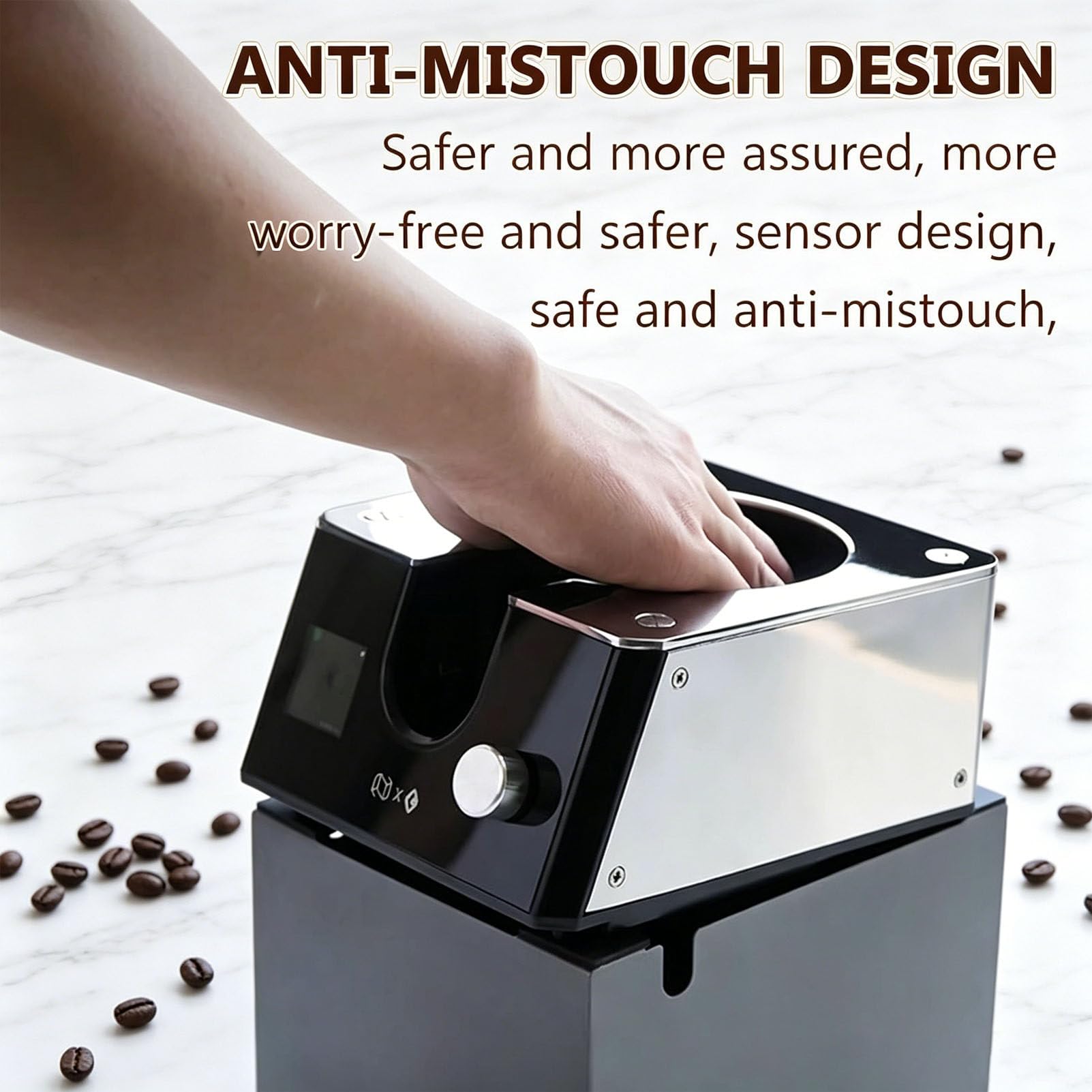 Limpiador automático de Molinillo de café Espresso con Cabezales reemplazables, máquina de Limpieza de portafiltros Segura y fácil para un Flujo de Trabajo de Espresso más rápido 110V