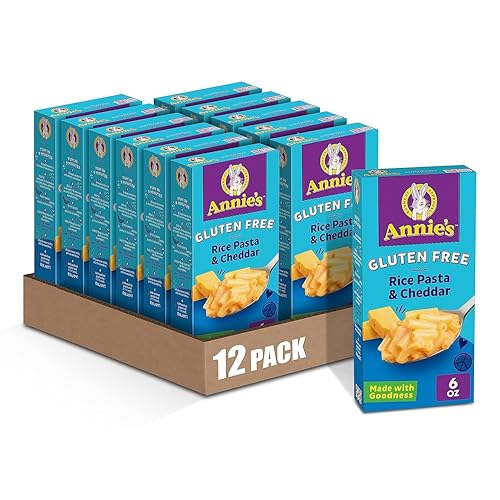 Arroz y macarrones sin gluten Annies con queso cheddar 6 oz Caja 12 unidades
