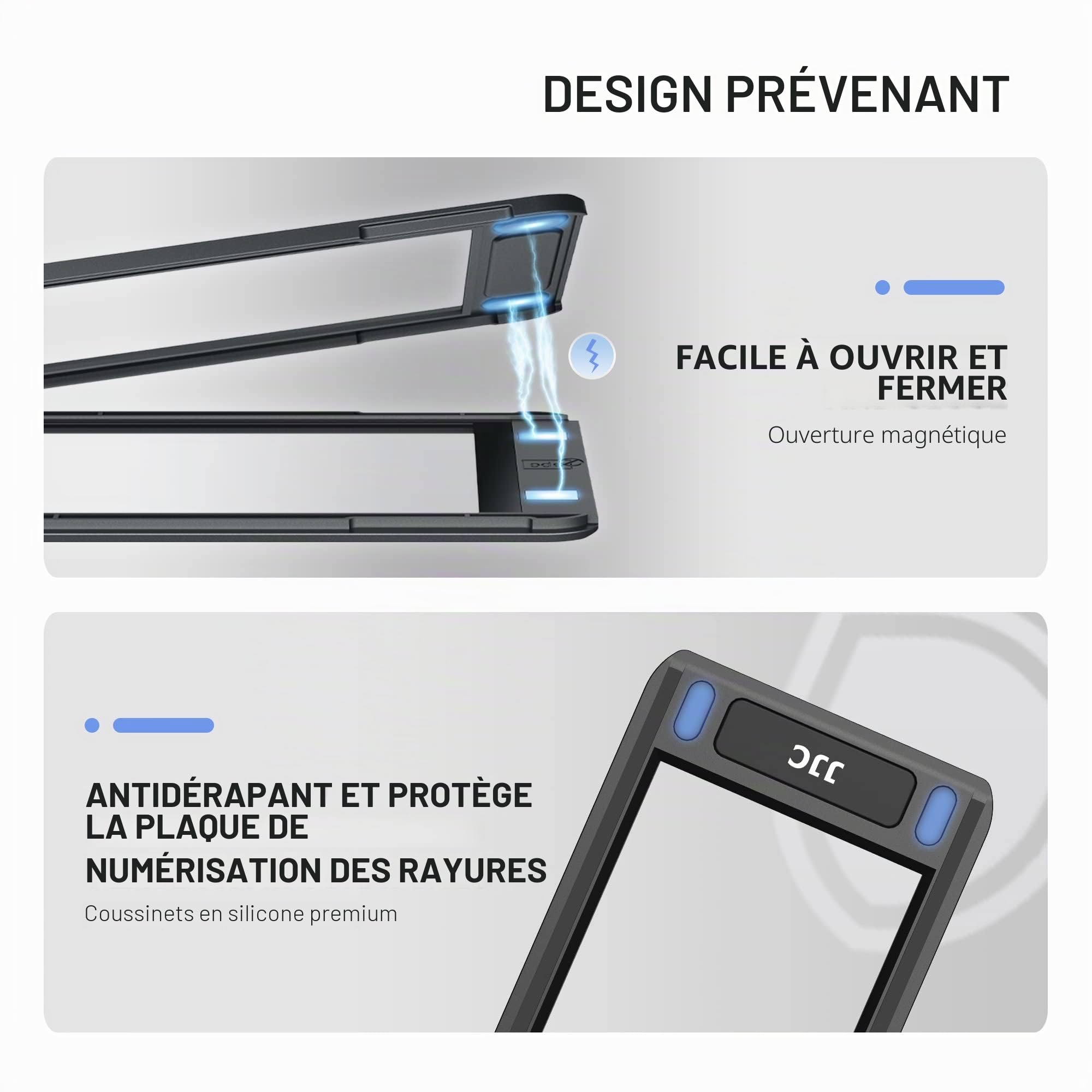 JJC Support magnétique pour 120 films pour numérisation négative de format moyen - Pour la plupart des scanners à plat standard
