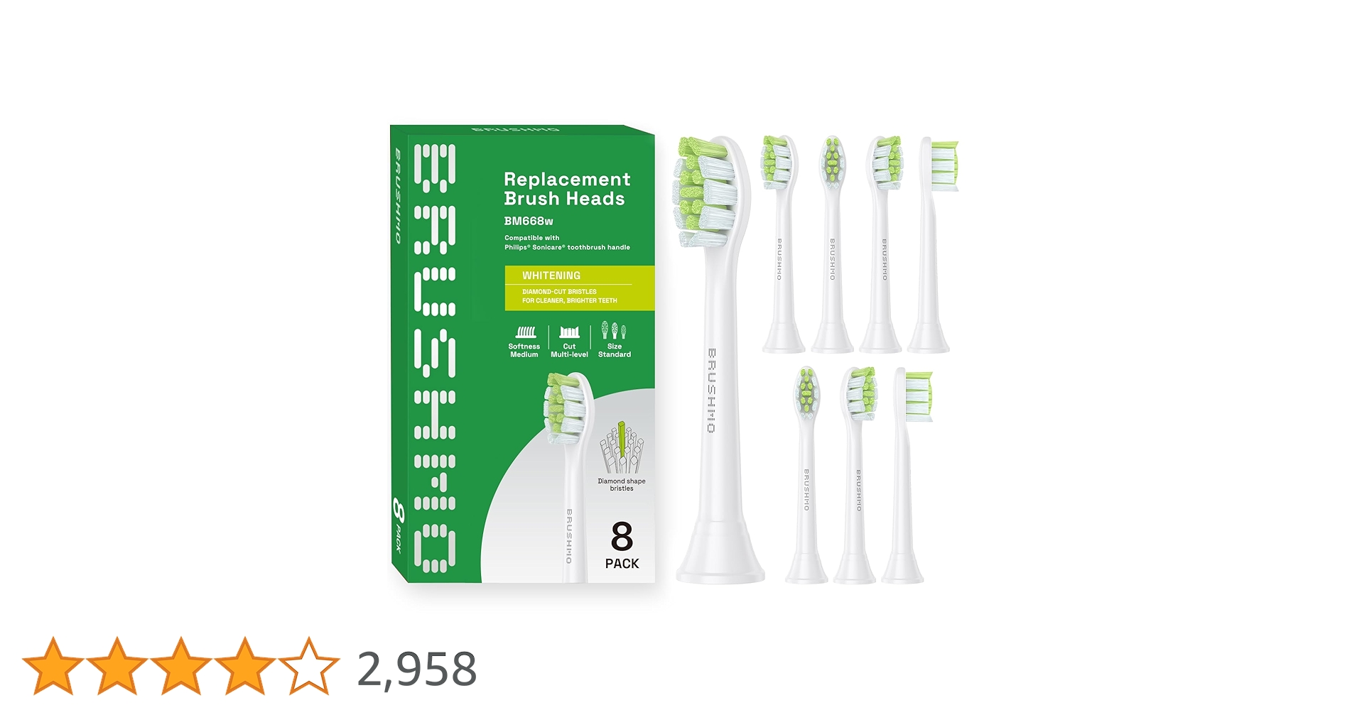 おまとめセール　フィリップス　ソニックケア　互換ブラシ 8本セット 替えブラシ Amazon.co.jp: 【東京都内の歯科医院にて取扱い開始】ブラシモ