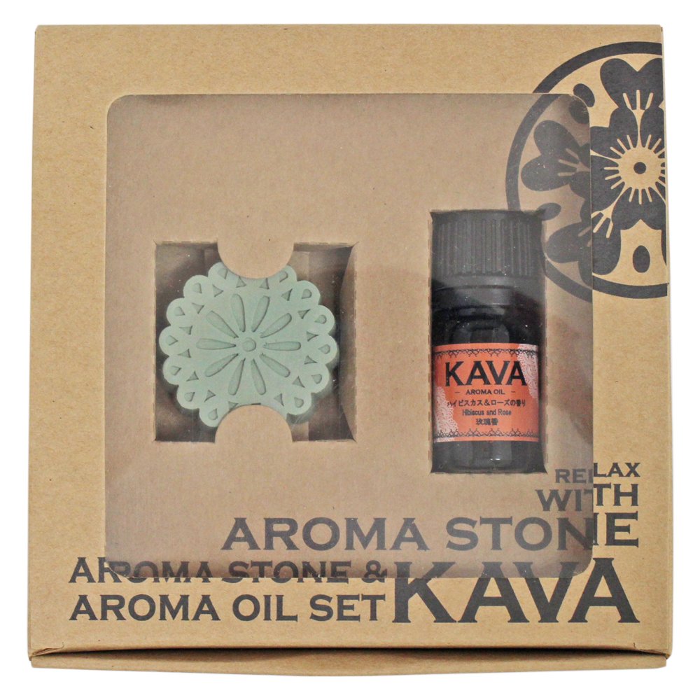 Amazon.co.jp: KAVAアロマストーンLACE&アロマオイルセット (アロマ