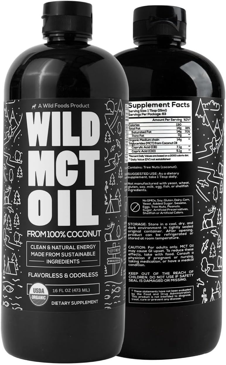 Wild MCT Oil Organic Coconut 16 fl oz