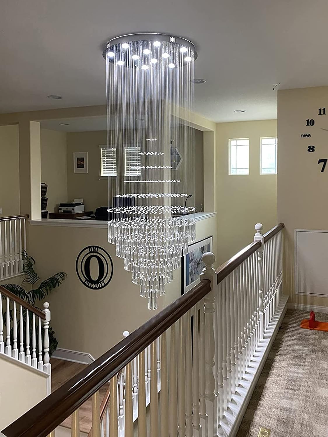 Onе-Dау Sаlе: Uр tо 60% оƒƒ Luxury Large Foyer Chandelier, Modern 12-Lights Crystal Round Raindrop Chandelier Flush Mount Ceiling Light Fixture Chrome Lighting Chandelier for Ceiling, Entryway, Staircase Chandelier of CRYSTOP Onе-Dау Sаlе: Uр tо 50% оƒƒ Luxury Large Foyer Chandelier, Modern 12-Lights Crystal Round Raindrop Chandelier Flush Mount Ceiling Light Fixture Chrome Lighting Chandelier for Ceiling, Entryway, Staircase Chandelier of CRYSTOP