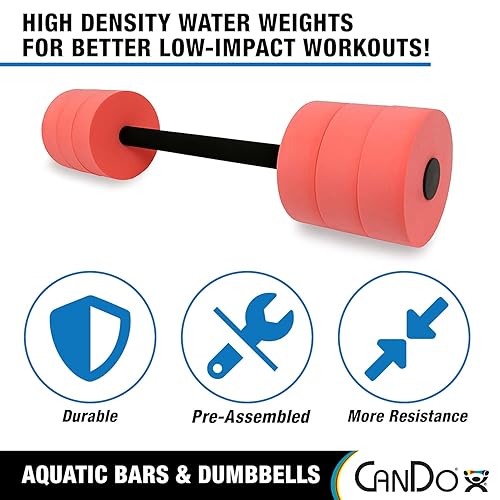 Miniatura 3 de CanDo, barra para nadar, S, Rojo, 1