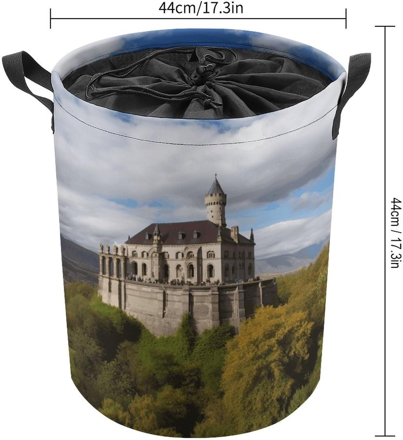 Historical Monuments of Armenia Laundry Basket Collapsible Clothes Hamper with Reinforced Handles Large Capacity Waterproof Laundry Bag Freestanding Laundry Hamper for Bedroom Bathroom
