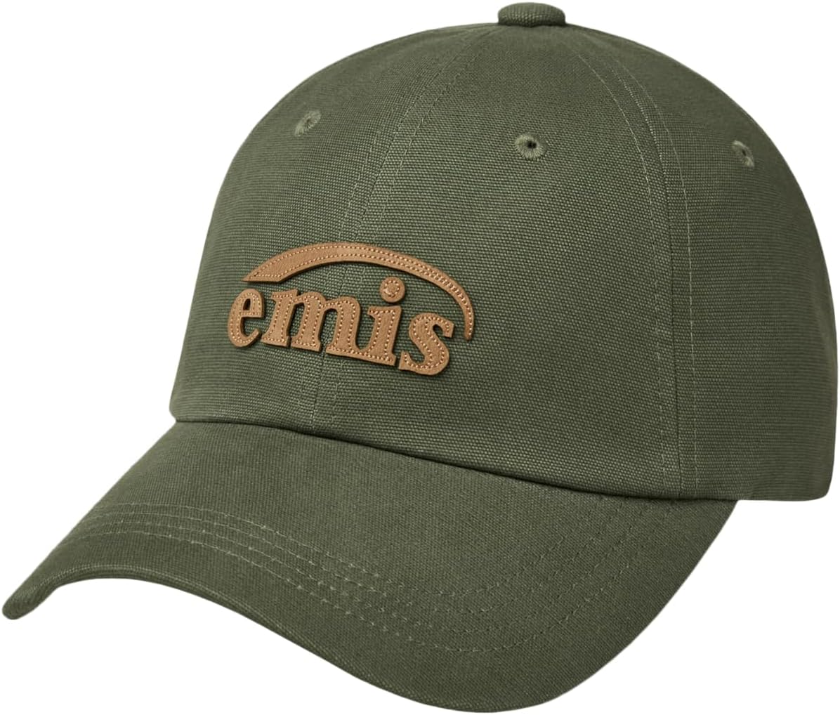 Oxford Baseball Cap Logo Adjustable Unisex Casual Streetwear Hat Khaki