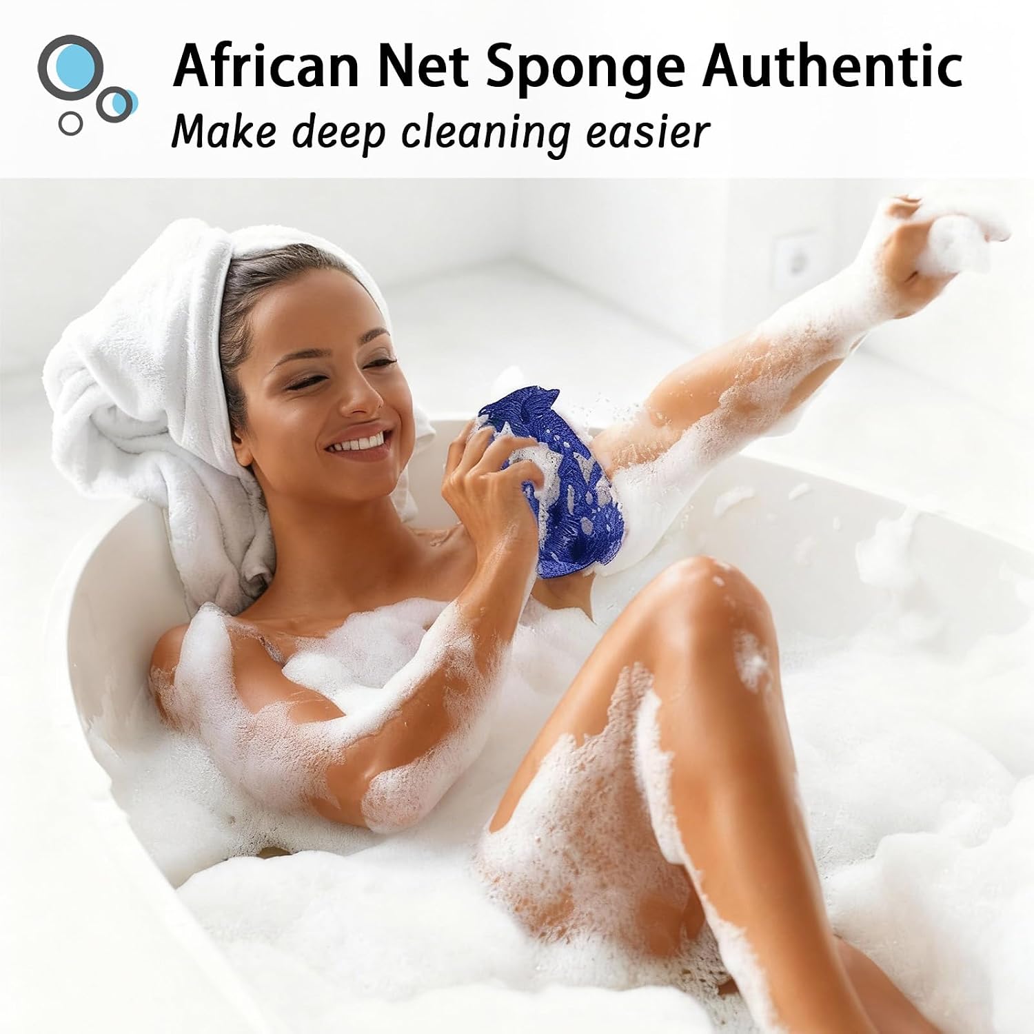 African Net Sponge, Exfoliating Bath Sponge, Yellow image 2